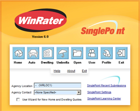 WinRater Version 6.0 Start Menu