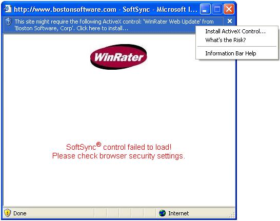 Security warning XP
